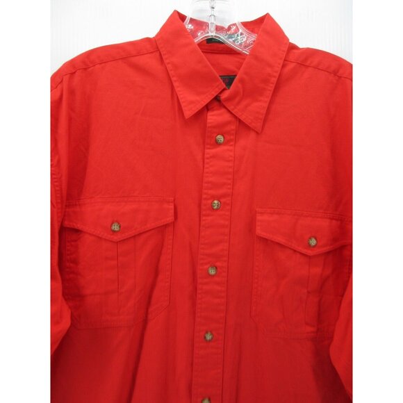 VINTAGE Abercrombie & Fitch Shirt Medium Button Up Field Outdoor 90s NEW - Picture 2 of 11